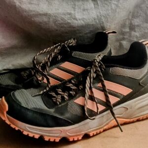 Adidas Pink and Grey Running Shoes